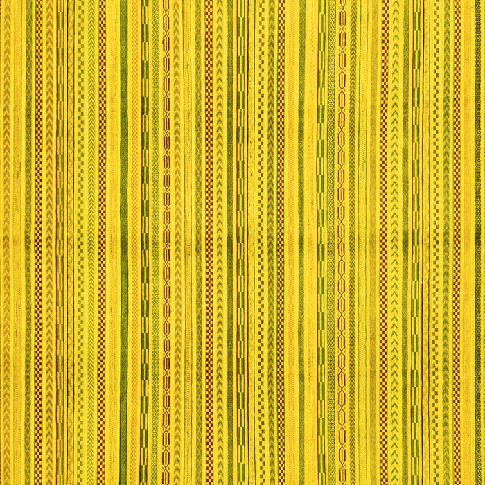 Square Machine Washable Abstract Yellow Modern Rug, wshabs2217yw