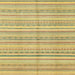 Square Abstract Chrome Gold Yellow Modern Rug, abs2217