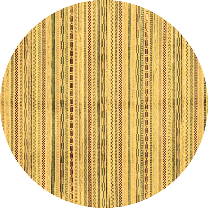 Round Machine Washable Abstract Brown Modern Rug, wshabs2217brn