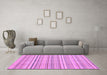 Machine Washable Abstract Purple Modern Area Rugs in a Living Room, wshabs2217pur