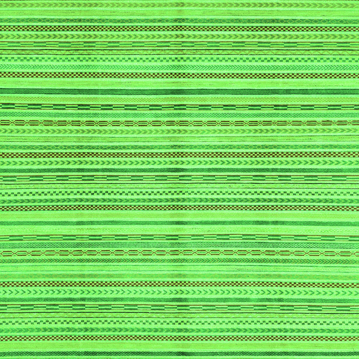 Square Machine Washable Abstract Green Modern Area Rugs, wshabs2217grn