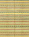 Machine Washable Abstract Chrome Gold Yellow Rug, wshabs2217