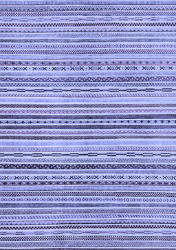 Abstract Blue Modern Rug, abs2218blu