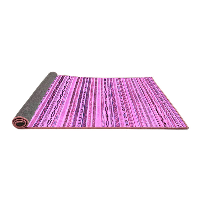 Sideview of Abstract Purple Modern Rug, abs2218pur