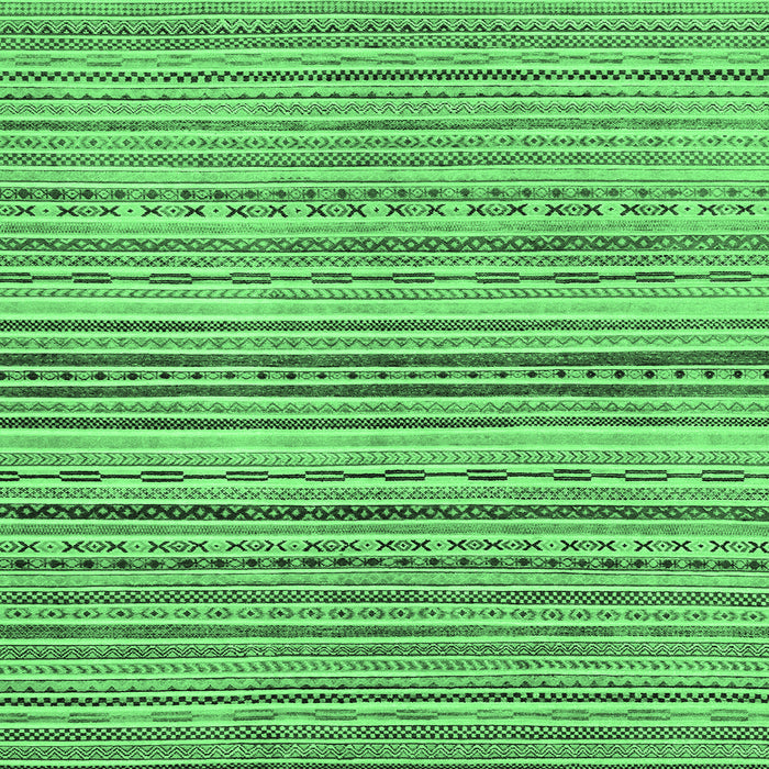 Square Machine Washable Abstract Emerald Green Modern Area Rugs, wshabs2218emgrn