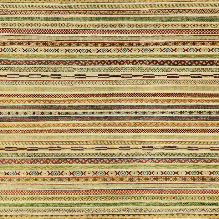 Machine Washable Abstract Chrome Gold Yellow Rug, wshabs2218