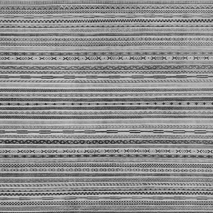 Square Abstract Gray Modern Rug, abs2218gry