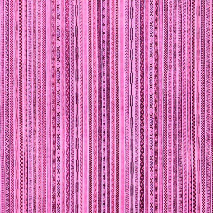 Square Machine Washable Abstract Pink Modern Rug, wshabs2218pnk