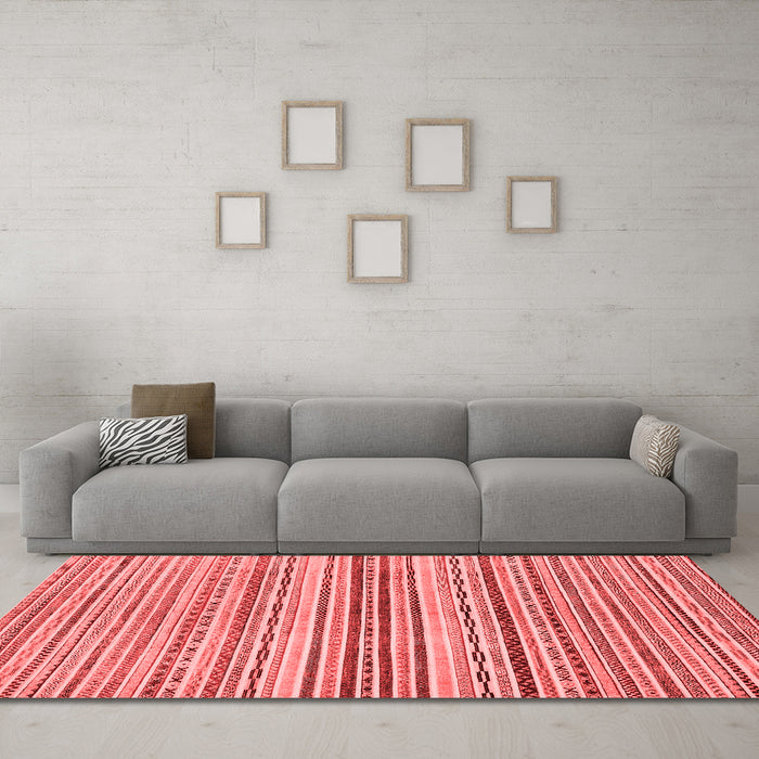 Modern Red Washable Rugs