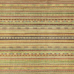 Square Abstract Chrome Gold Yellow Modern Rug, abs2218
