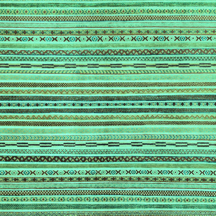 Machine Washable Abstract Turquoise Modern Area Rugs, wshabs2218turq