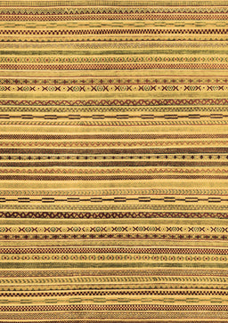 Abstract Brown Modern Rug, abs2218brn