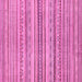 Square Abstract Pink Modern Rug, abs2218pnk