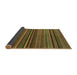 Sideview of Abstract Dark Brown Modern Rug, abs2219