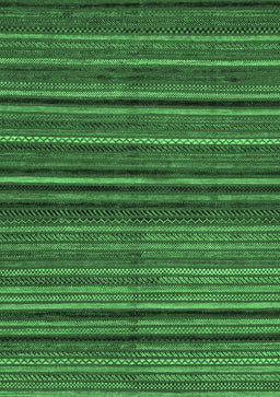 Abstract Emerald Green Modern Rug, abs2219emgrn