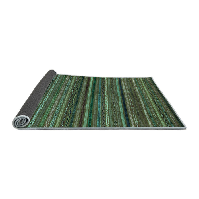 Sideview of Abstract Light Blue Modern Rug, abs2219lblu