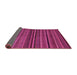 Sideview of Abstract Pink Modern Rug, abs2219pnk