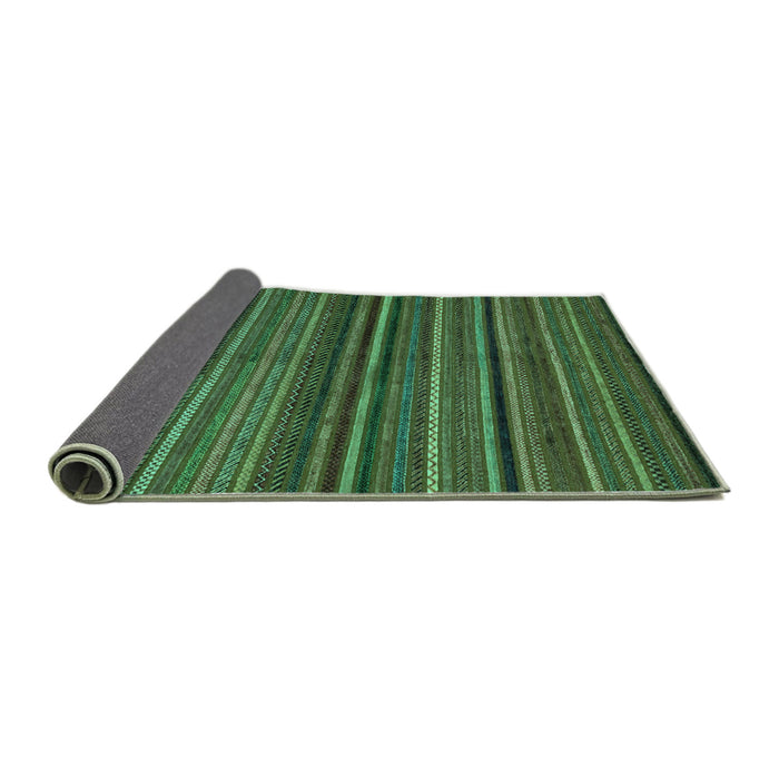 Sideview of Abstract Turquoise Modern Rug, abs2219turq