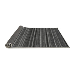 Sideview of Abstract Gray Modern Rug, abs2219gry