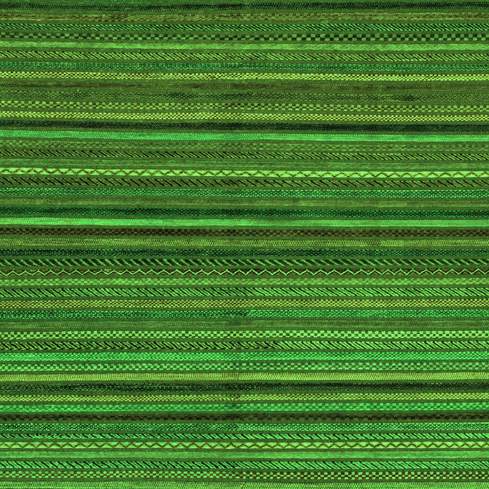 Square Abstract Green Modern Rug, abs2219grn