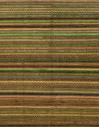 Machine Washable Abstract Dark Golden Brown Rug, wshabs2219