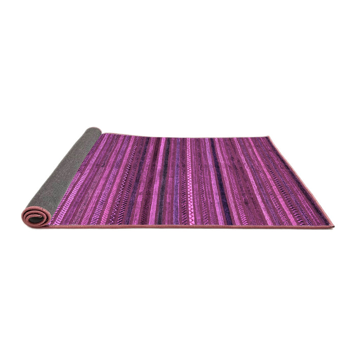 Sideview of Abstract Purple Modern Rug, abs2219pur