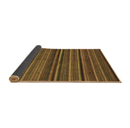 Sideview of Abstract Brown Modern Rug, abs2219brn
