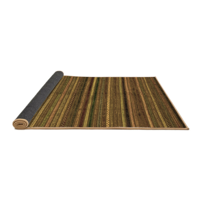 Sideview of Abstract Brown Modern Rug, abs2219brn