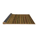 Sideview of Abstract Brown Modern Rug, abs2219brn