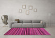 Machine Washable Abstract Pink Modern Rug in a Living Room, wshabs2219pnk