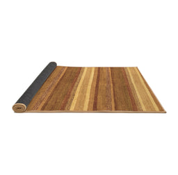 Sideview of Abstract Brown Modern Rug, abs221brn