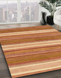 Abstract Orange Modern Rug, abs221