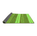 Sideview of Abstract Green Modern Rug, abs221grn