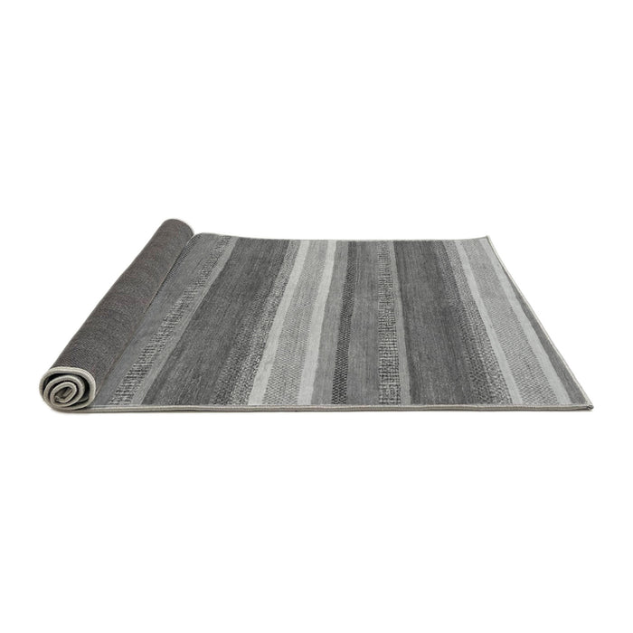 Sideview of Abstract Gray Modern Rug, abs221gry
