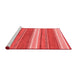 Modern Red Washable Rugs