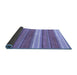 Sideview of Abstract Blue Modern Rug, abs221blu