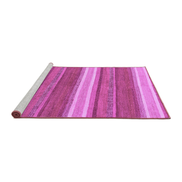 Sideview of Machine Washable Abstract Purple Modern Area Rugs, wshabs221pur