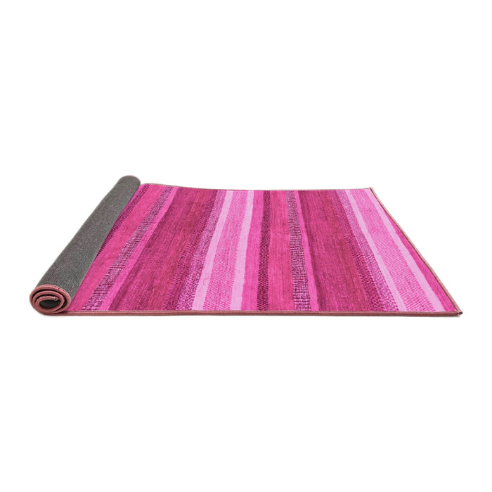 Sideview of Abstract Pink Modern Rug, abs221pnk