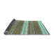 Sideview of Abstract Light Blue Modern Rug, abs221lblu