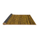 Sideview of Abstract Saddle Brown Modern Rug, abs222