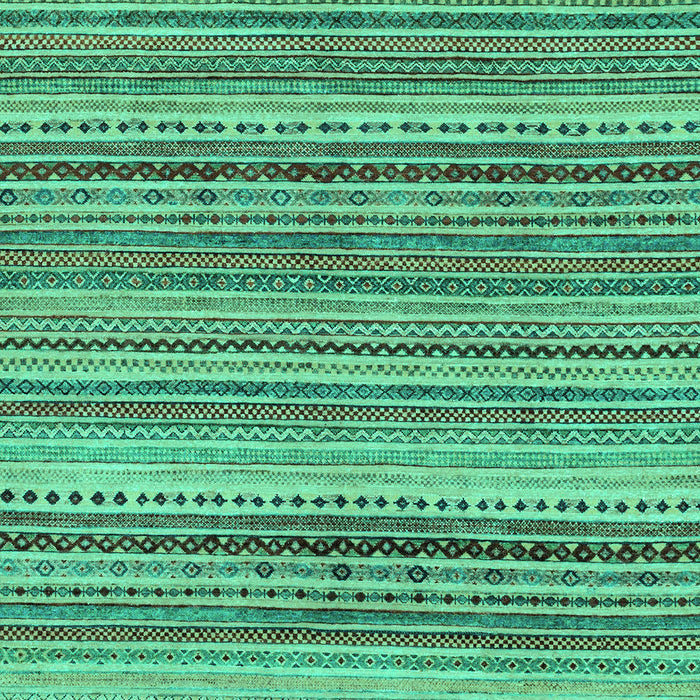 Machine Washable Abstract Turquoise Modern Area Rugs, wshabs2220turq