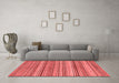 Modern Red Washable Rugs