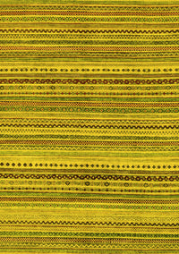 Abstract Yellow Modern Rug, abs2220yw