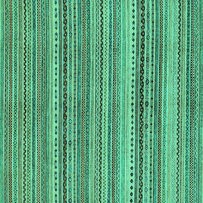 Square Machine Washable Abstract Turquoise Modern Area Rugs, wshabs2220turq