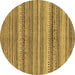 Round Abstract Brown Modern Rug, abs2220brn