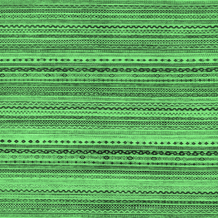 Square Machine Washable Abstract Emerald Green Modern Area Rugs, wshabs2220emgrn