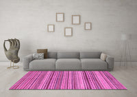 Machine Washable Abstract Pink Modern Rug, wshabs2220pnk