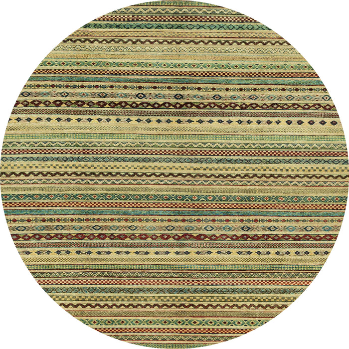 Round Machine Washable Abstract Red Brown Rug, wshabs2220