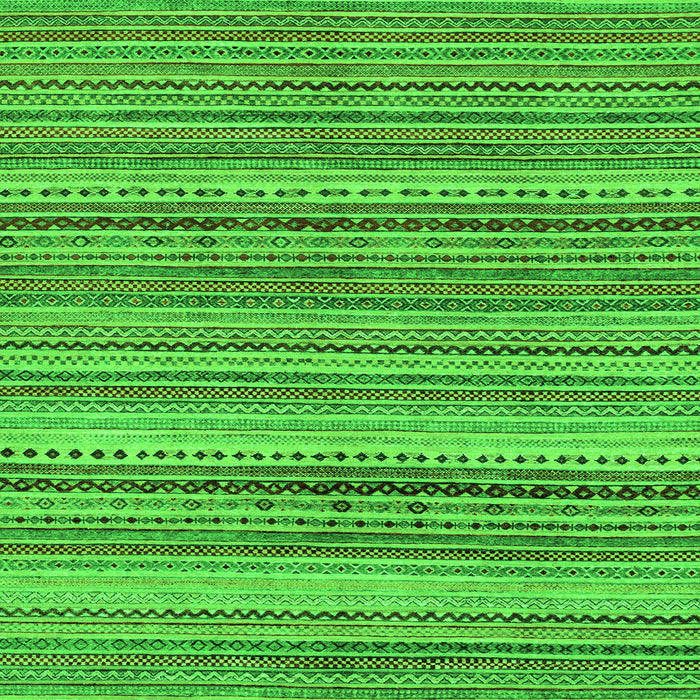 Square Machine Washable Abstract Green Modern Area Rugs, wshabs2220grn