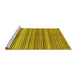 Sideview of Machine Washable Abstract Yellow Modern Rug, wshabs2220yw